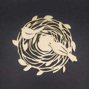 Madárfészek dísz alap