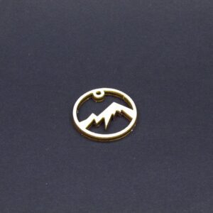 Medál, Kulcstartó alap - 3cm kör (F)