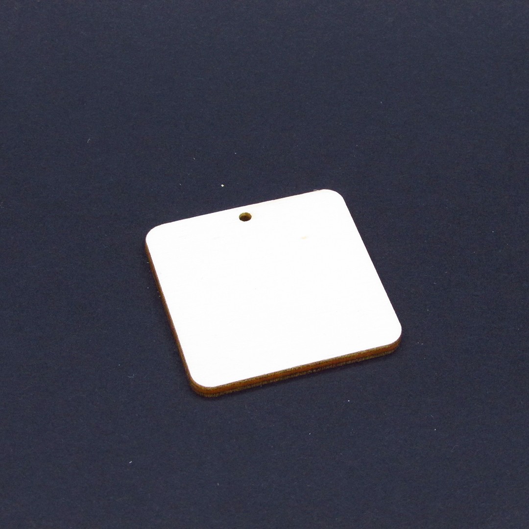 Medál, Kulcstartó alap - 4cm négyzet (A)