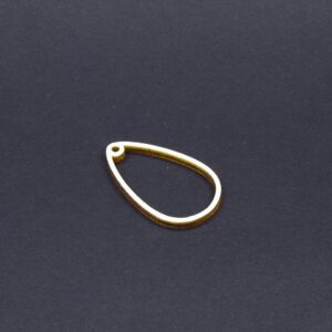 Medál, Kulcstartó alap - 4cm csepp (B)