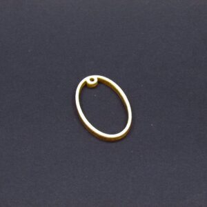 Medál, Kulcstartó alap - 4cm ovális (B)