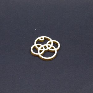 Medál, Kulcstartó alap - karikák (C)