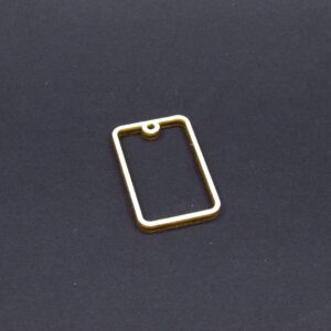 Medál, Kulcstartó alap - 4cm téglalap (B)