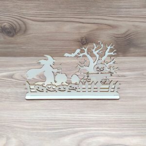 Halloween asztali dísz - natúr alap