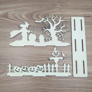 Halloween asztali dísz – natúr kiterített