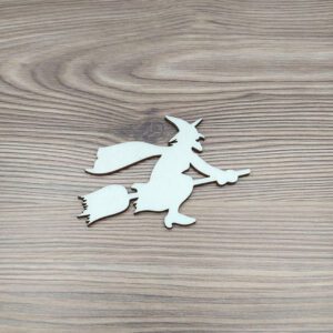 Halloween boszorkány, boszi (A) - fa figura