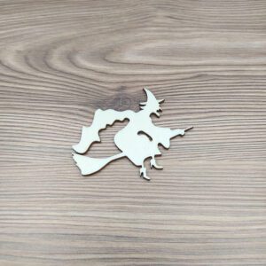 Halloween boszorkány, boszi (B) - fa figura