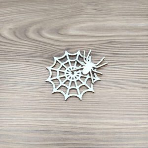 Halloween pók és pókháló - fa figura