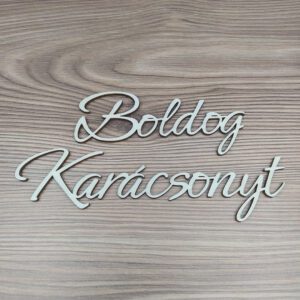 Boldog karácsonyt fa felirat
