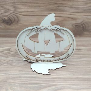 Halloween tök asztali dísz - natúr alap