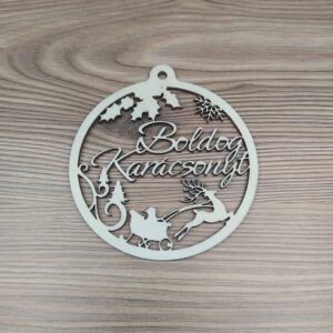 KarácsonyfadíszBoldogKarácsonyt10cm