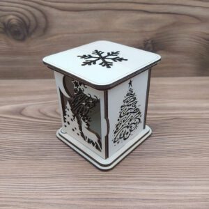 Karácsonyi mécsestartó natúr alap 2