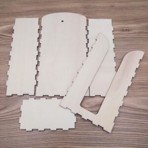 Zsebkendőtartó alap kiterített