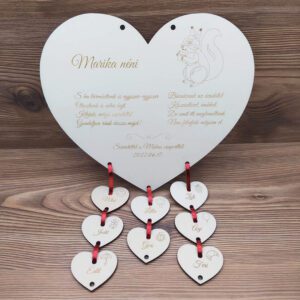 Ballagási emlék pedagógusoknak - szív