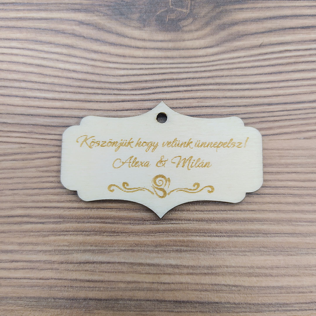 Fa tábla, alap - Gravírozott - Image 2