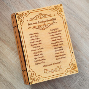 Könyv - fiókos doboz, emlékdoboz, ajándékdoboz