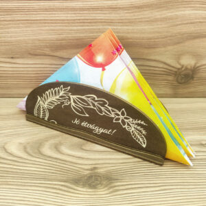 Szalvétatartó – testreszabható felirattal