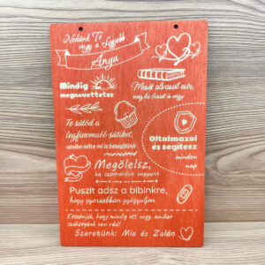 Legjobb Anya tábla - Testreszabható