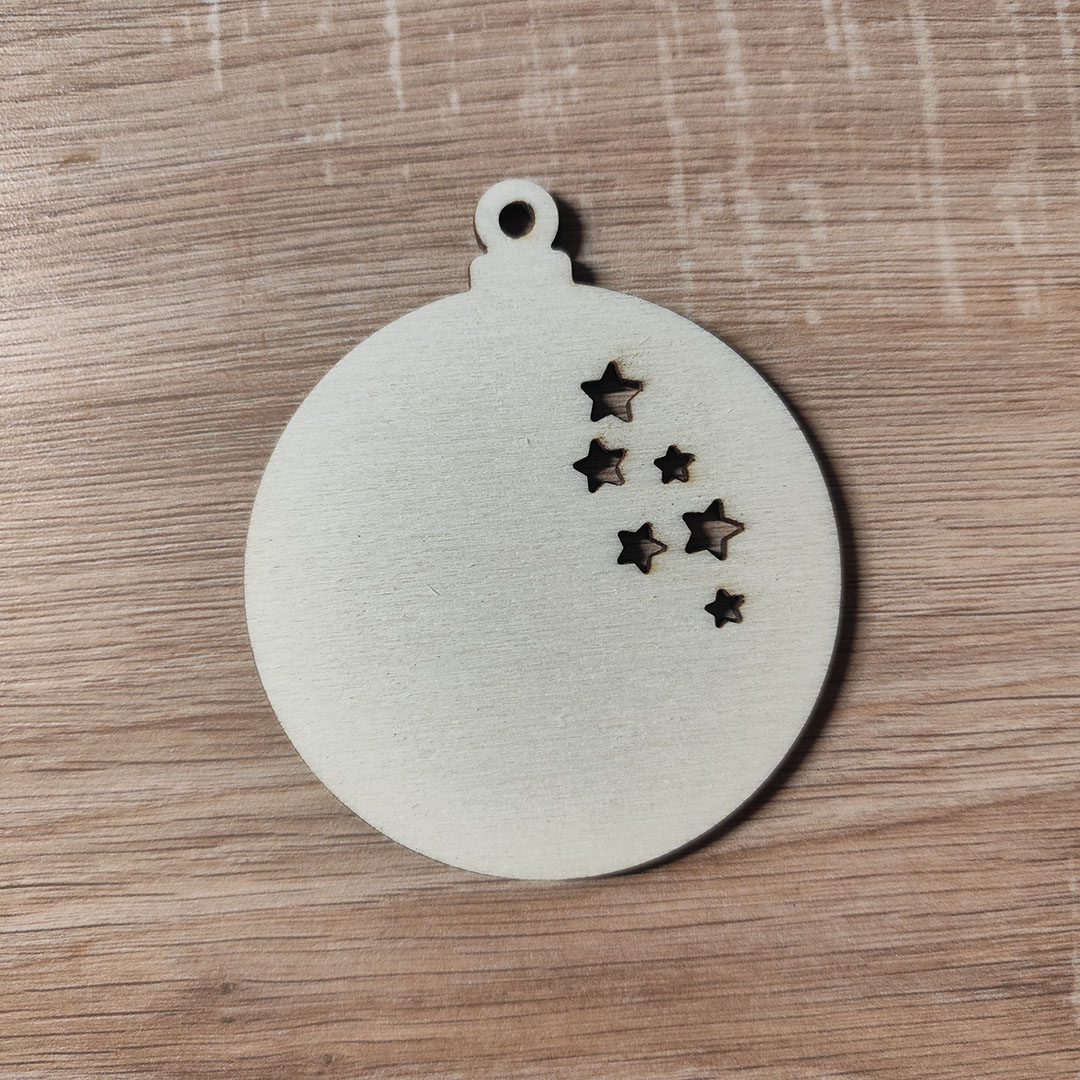 Karácsonyfadísz alap - kerek csillagokkal - Image 2