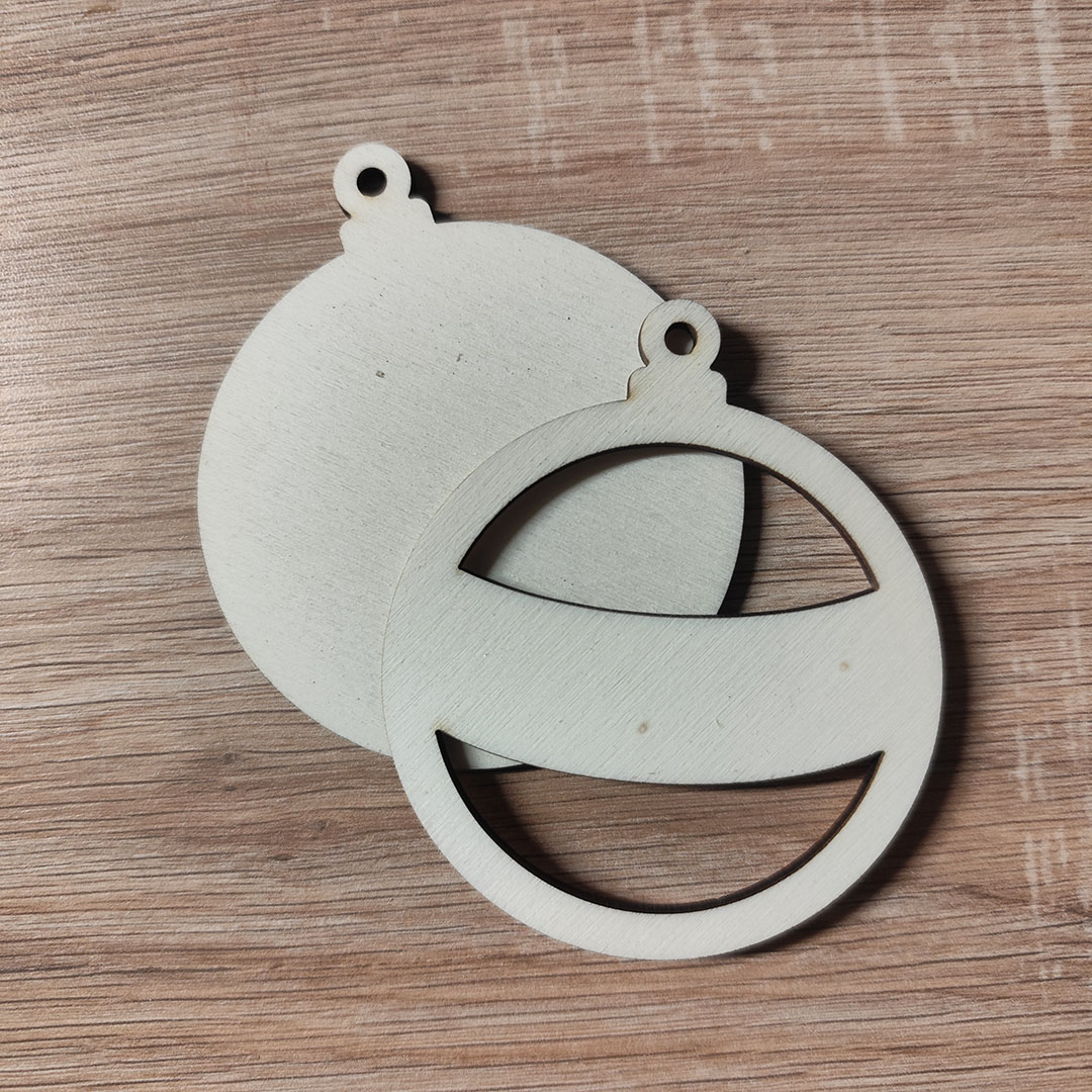 Karácsonyfadísz alap - kerek, felirat opcióval - Image 3