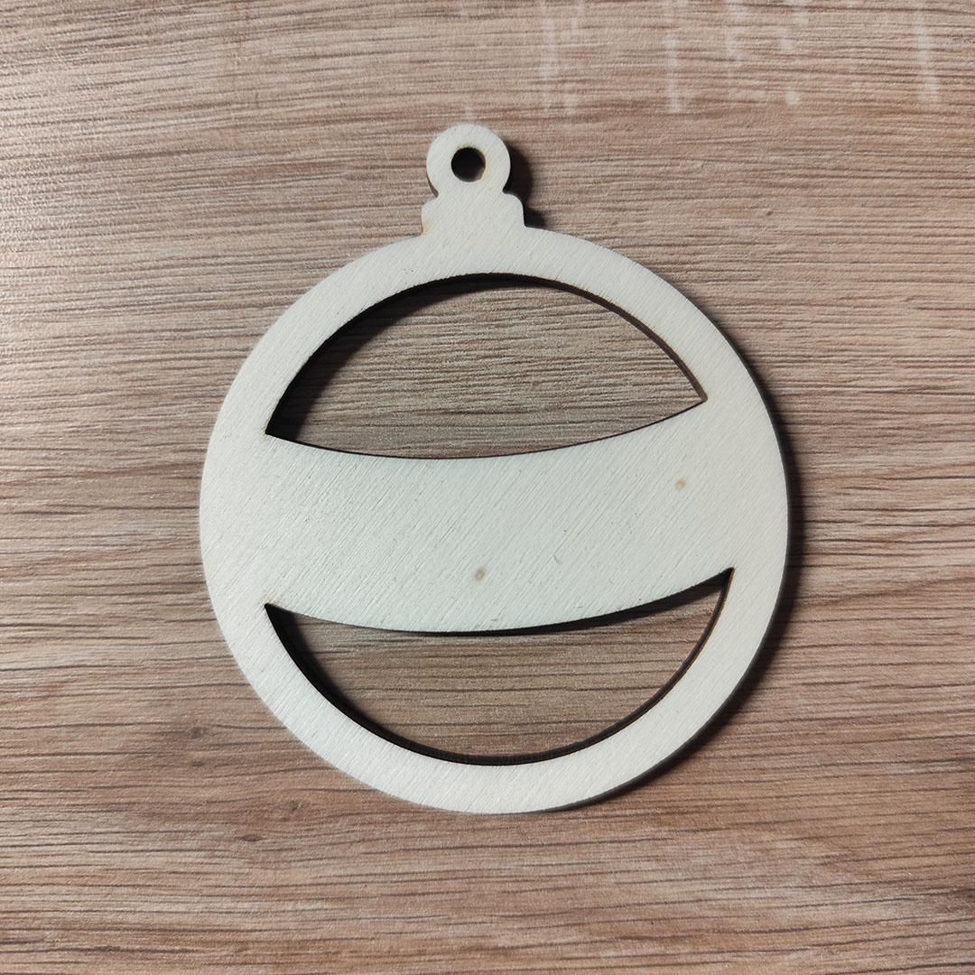 Karácsonyfadísz alap - kerek, felirat opcióval - Image 2