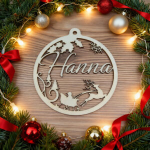 Karácsonyfadísz, névre szóló