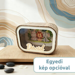 Persely - Testreszabható képpel, plexi lappal