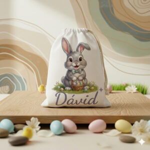 Húsvéti ajándékzsák egyedi grafikával és névvel