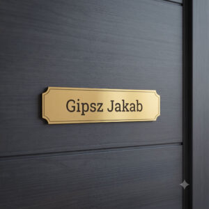 Gravírozott névtábla - testreszabható