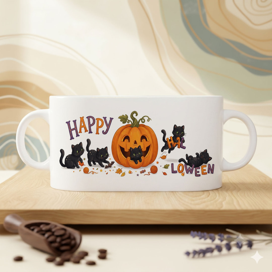 Bögre - Halloween - Cicás - Image 2