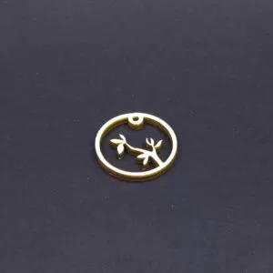 Medál, Kulcstartó alap - 3cm kör (E)