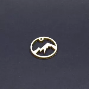 Medál, Kulcstartó alap - 3cm kör (F)