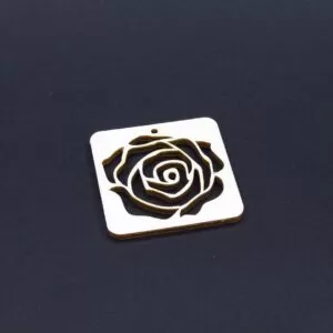 Medál, Kulcstartó alap - 4cm négyzet (E)