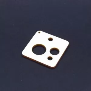 Medál, Kulcstartó alap - 4cm négyzet, elforgatott (C)