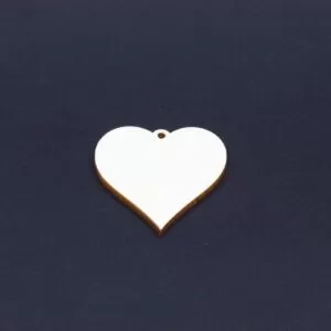 Medál, Kulcstartó alap - 4cm szív (A)