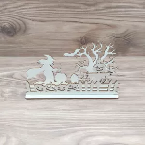 Halloween asztali dísz - natúr alap