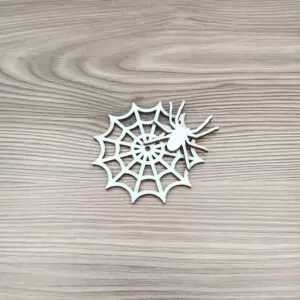 Halloween pók és pókháló - fa figura