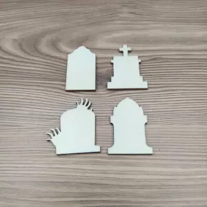 Halloween sírkő - többféle - fa figura