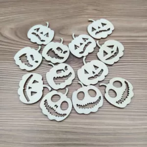 Halloween tök - többféle - fa figura