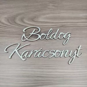 Boldog karácsonyt fa felirat