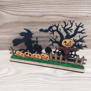 Halloween asztali dísz - festett