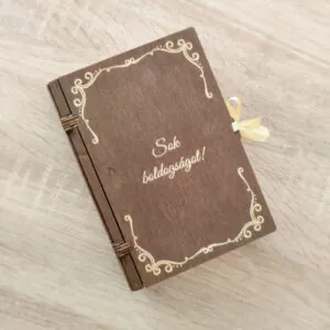 Könyv doboz, kihajtható - pénzátadó ajándék, ajándékdoboz, tároló