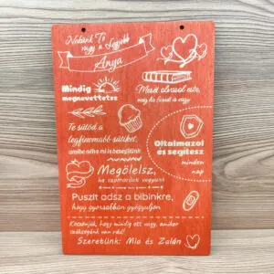 Legjobb Anya tábla - Testreszabható