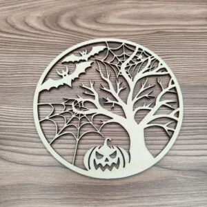 Halloween tábla, ajtódísz - kerek