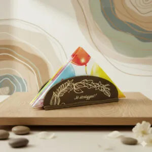 Szalvétatartó - testreszabható felirattal