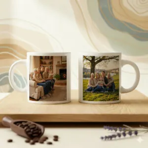 Egyedi bögre - 2 fényképpel