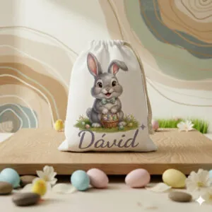 Húsvéti ajándékzsák egyedi grafikával és névvel