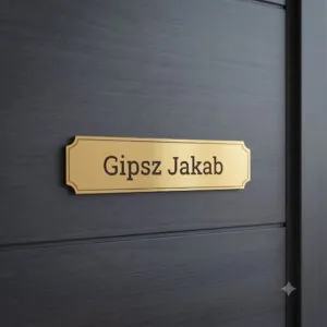 Gravírozott névtábla - testreszabható